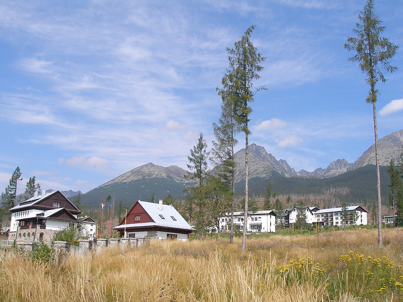 Peaks of the High Tatras mountains in northern Slovakia