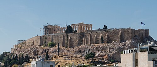 The Parthenon on the Acropolis in Athens