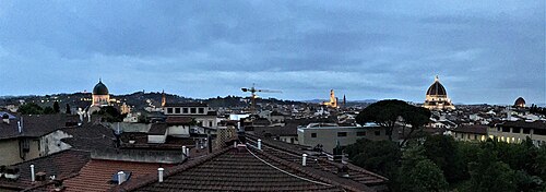 The main monuments of Florence, including the cathedral and its dome