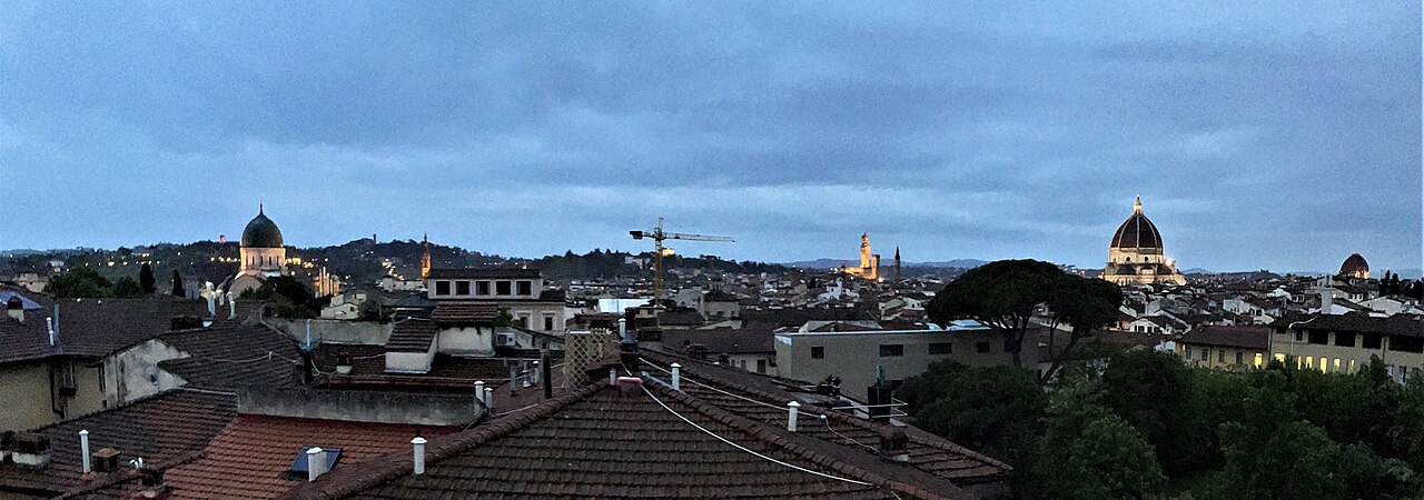 The main monuments of Florence, including the cathedral and its dome