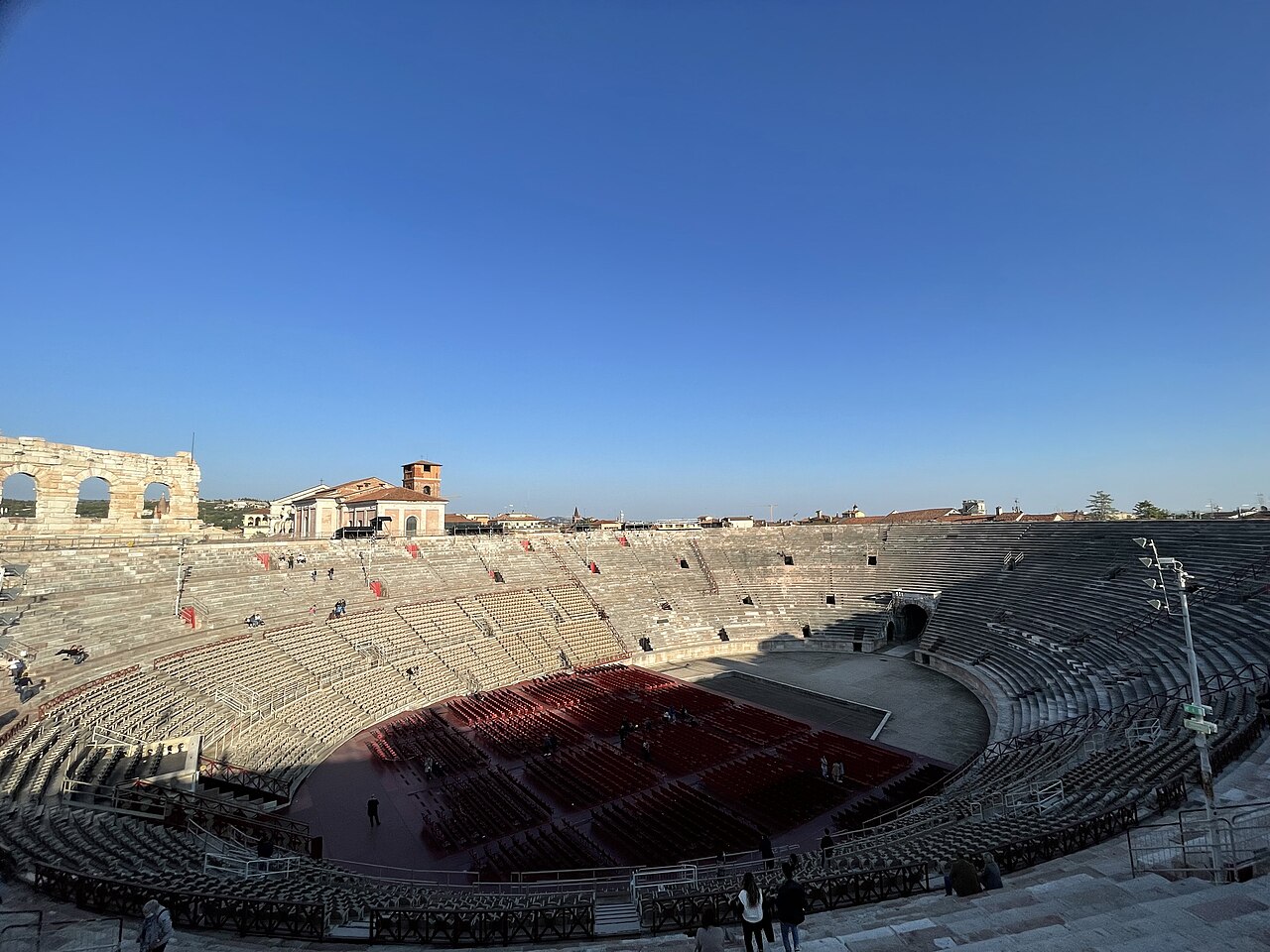 The Roman Arena of Verona in Piazza Bra