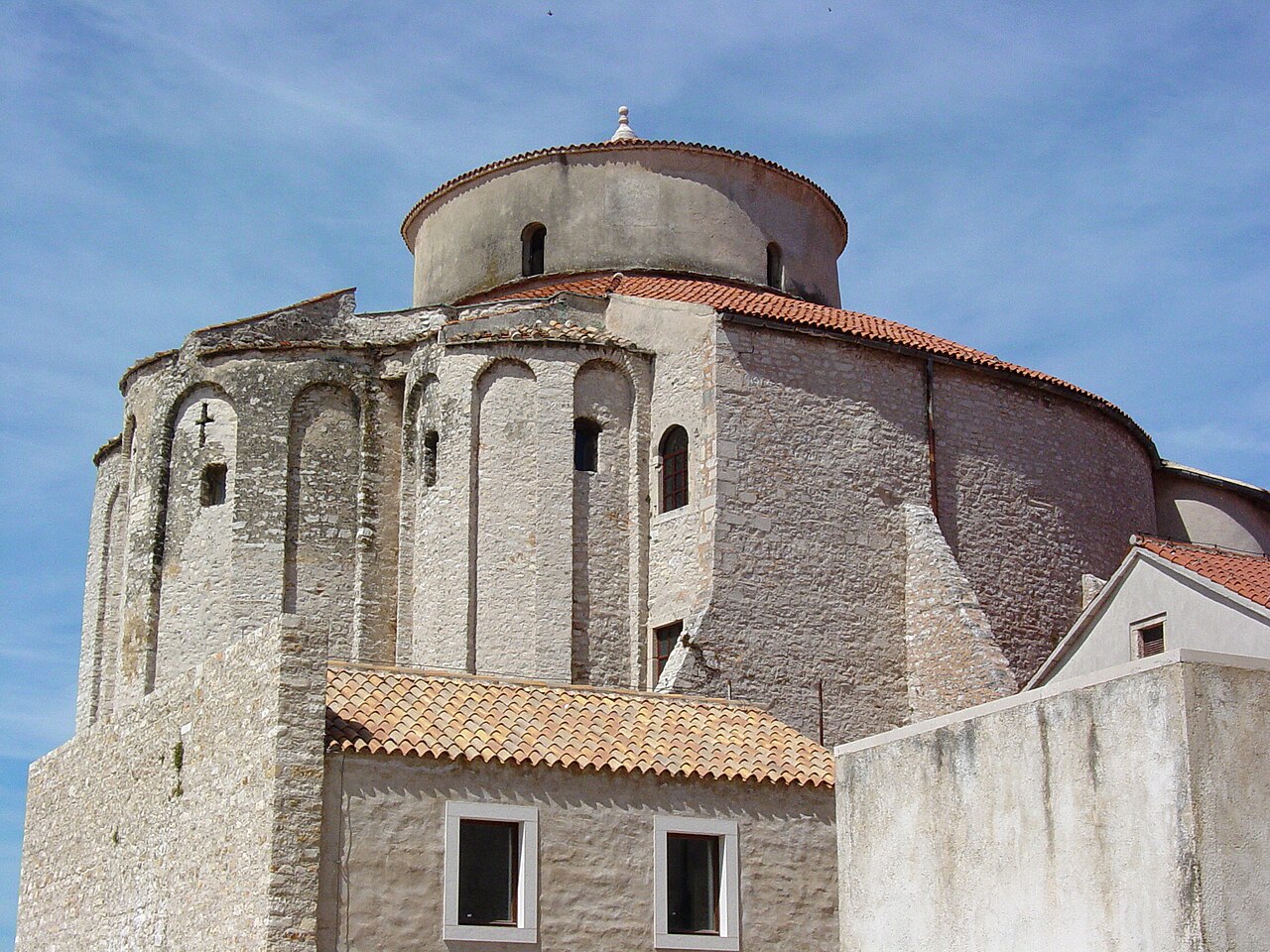 The round Church of St Donatus beside the old Roman forum in Zadar