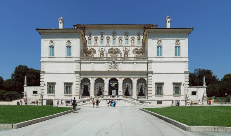 The Galleria Borghese in the Villa Borghese gardens