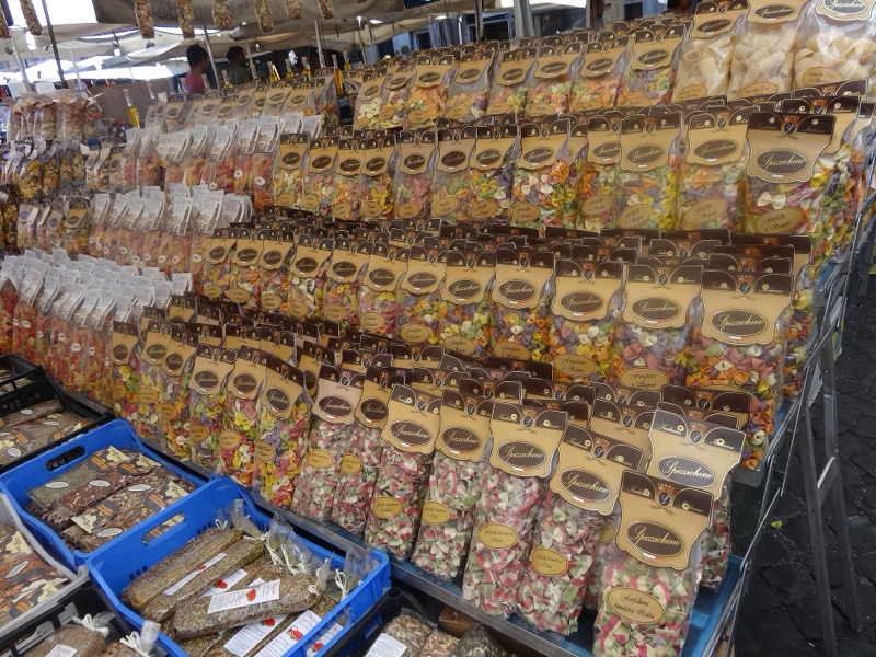 Market stalls at Campo de' Fiori