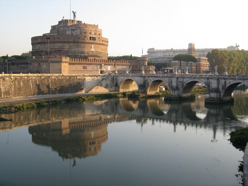 Castel Sant'Angelo and its bridge over the Tiber