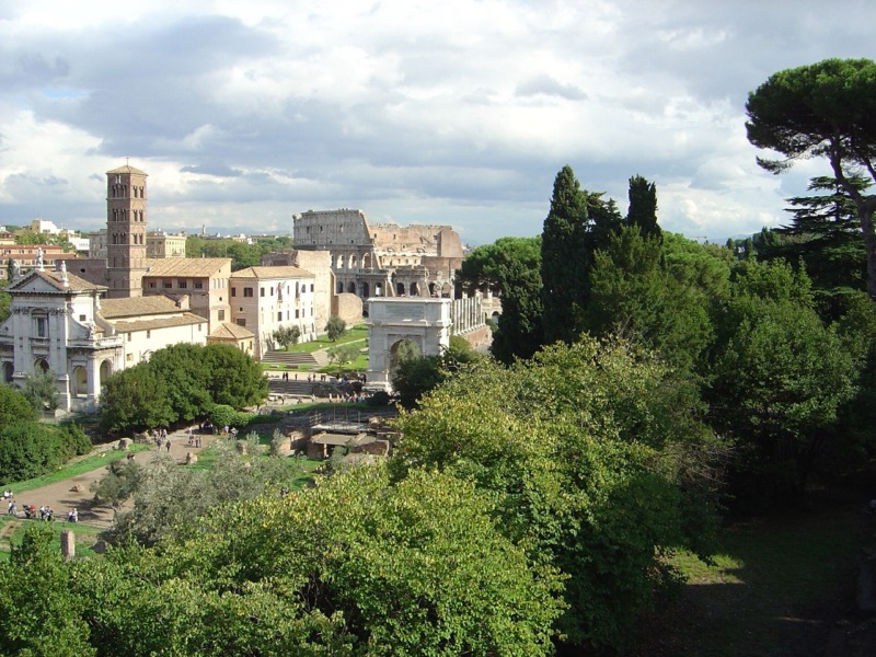 The Roman Forum, a few minutes' walk from Monti