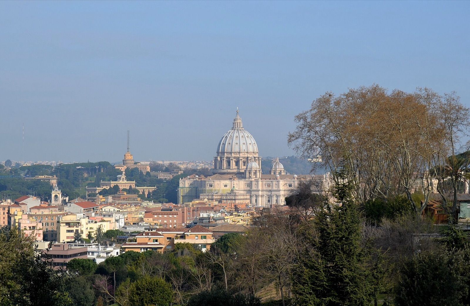 Rome's rooftops and domes from the Gianicolo hill