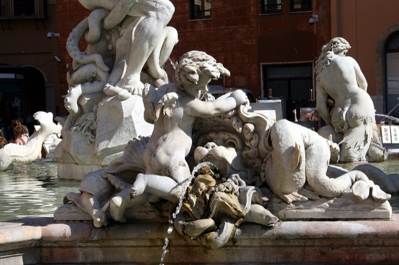 Fountain sculpture in Piazza Navona